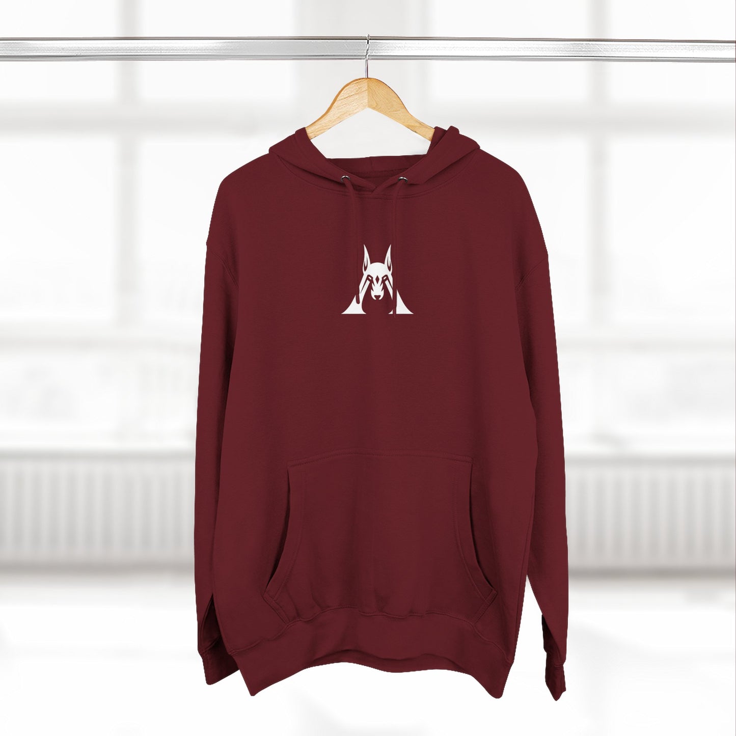 Minimalist Cat Asana Hoodie - Yoga Cat Graphic Fleece Pullover