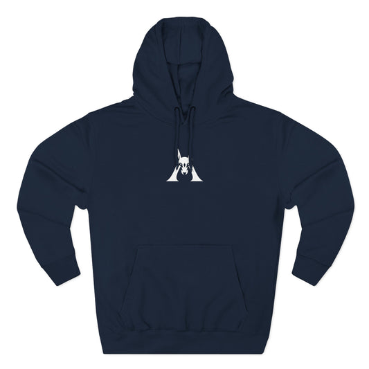 Minimalist Cat Asana Hoodie - Yoga Cat Graphic Fleece Pullover