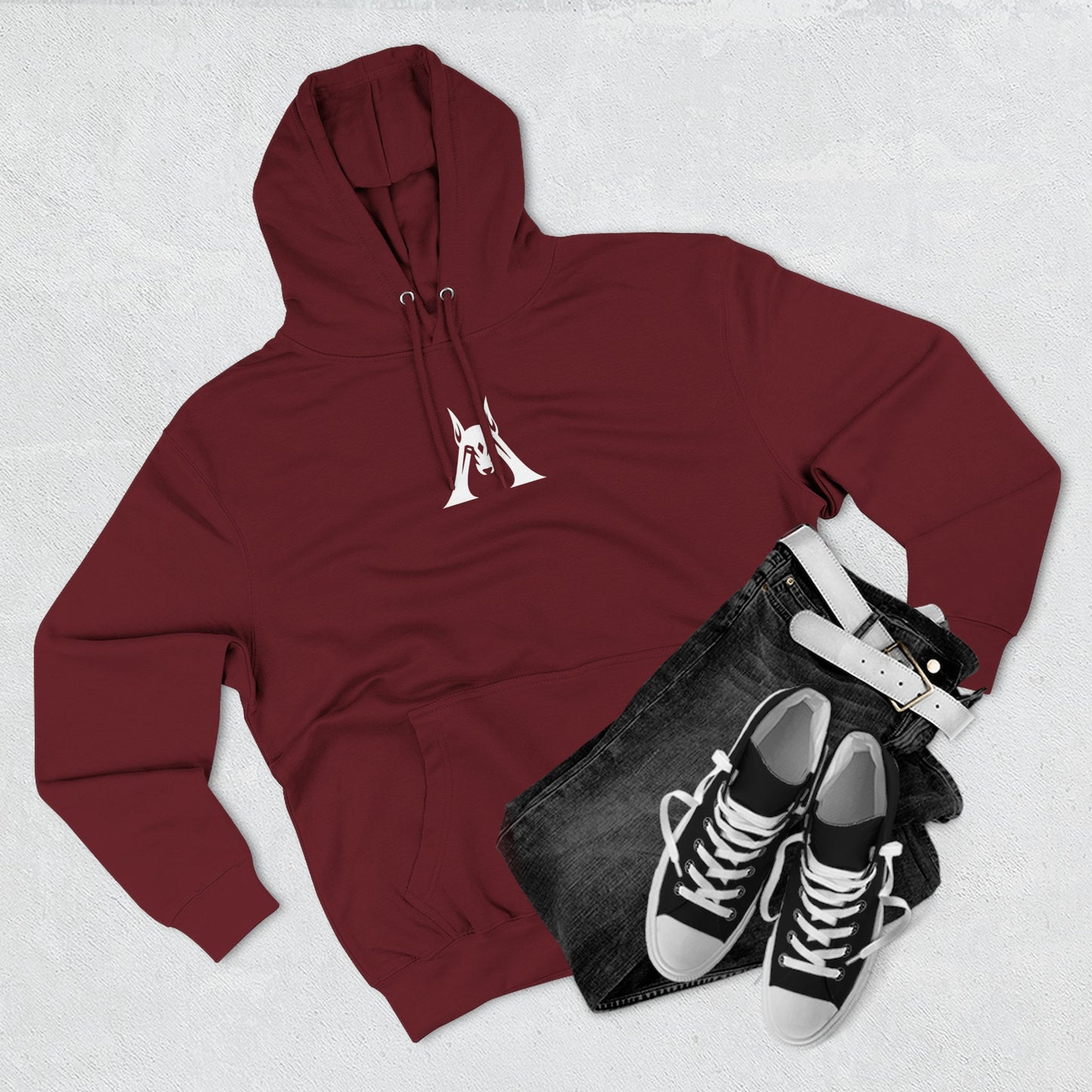Minimalist Cat Asana Hoodie - Yoga Cat Graphic Fleece Pullover