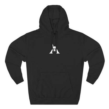 Minimalist Cat Asana Hoodie - Yoga Cat Graphic Fleece Pullover