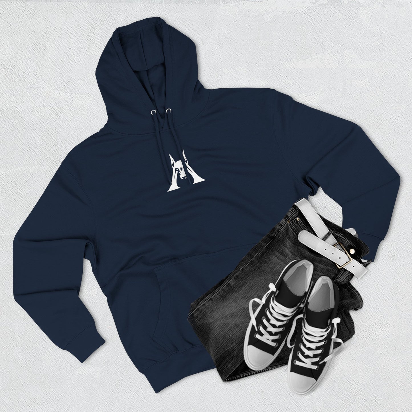 Minimalist Cat Asana Hoodie - Yoga Cat Graphic Fleece Pullover