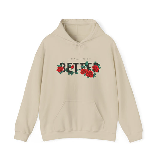 Bethel Floral Hoodie — Rose Script Religious Hoodie
