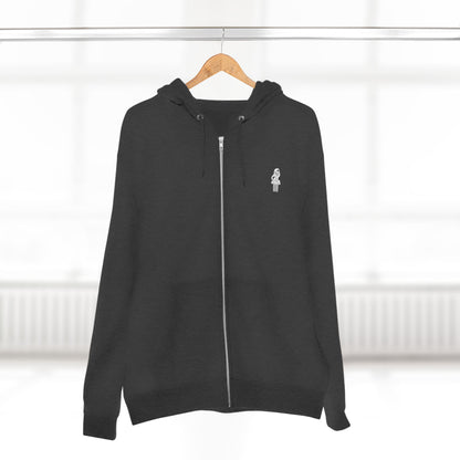 Zip Hoodie — 'Made to Stand Out' Minimalist Logo Zip-Up