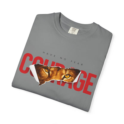 Courage Fish Graphic T-Shirt — 'Mount Up With Courage' Vintage Fish Illustration Tee