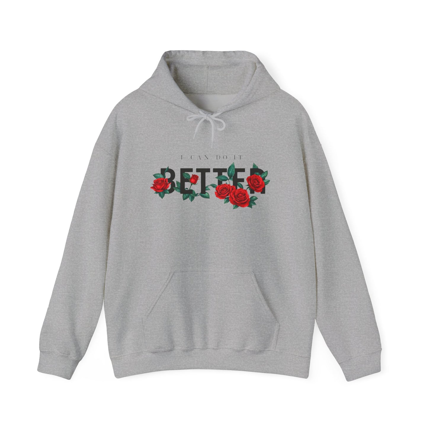 Bethel Floral Hoodie — Rose Script Religious Hoodie