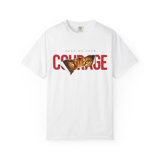 Courage Fish Graphic T-Shirt — 'Mount Up With Courage' Vintage Fish Illustration Tee