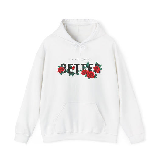 Bethel Floral Hoodie — Rose Script Religious Hoodie