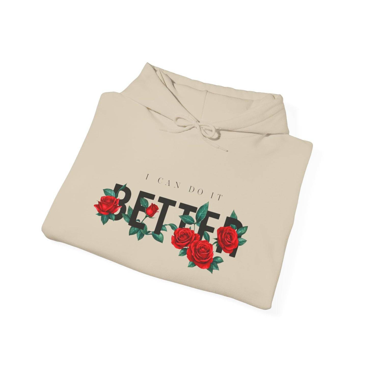 Bethel Floral Hoodie — Rose Script Religious Hoodie
